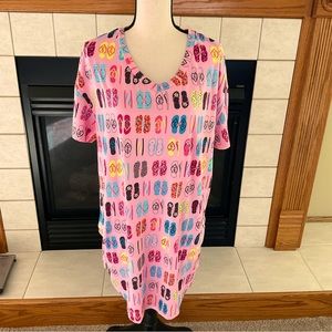 Secret Treasures Flip Flop Nightgown, Women’s Sz S-M/CH-M